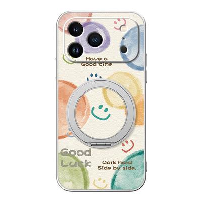 适用苹果17手机壳iphone15ProMax/iPhone16/14新款13磁吸支架xs旋转11/12女款16plus卡通小羊皮air彩色泡泡