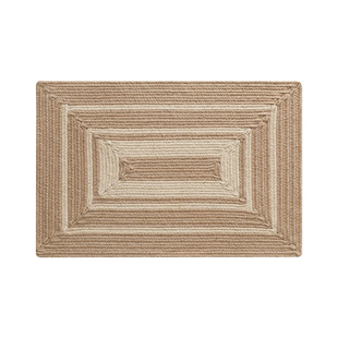 手工编织天然黄麻地垫入户玄关进门过道客厅卧室简约环保无胶地毯