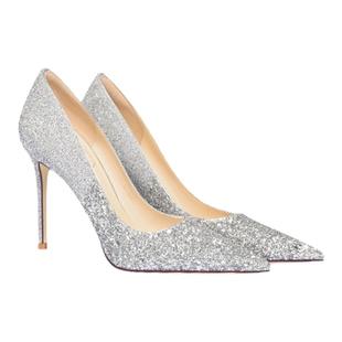 HolyRose圣洁玫瑰星河之恋银色法式高跟鞋高级感婚鞋仙女风成人礼