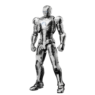 threezero漫威钢铁侠mk2 马克2 电镀版 DLX 可动模型手办礼物