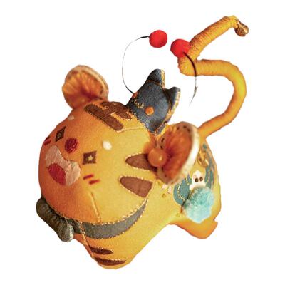 生肖虎毛绒玩具刺绣diy公仔礼物