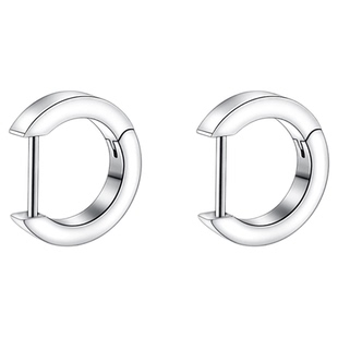 F136医用钛合金直针耳圈女素圈D型耳环养耳洞耳钉耳骨钉耳扣耳饰