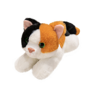 卡通趴姿猫咪公仔毛绒玩具宠物猞猁猫灰猫三花猫黑猫玩偶儿童娃娃