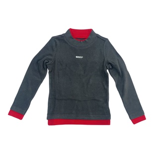 edo1一度童装25冬季新款半高领T恤字母印花百搭打底衫休闲上衣