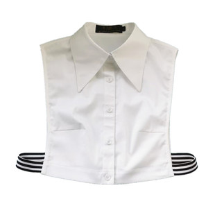 纯棉波点大码假领子女百搭衬衫假领春秋冬季装饰衬衣领假衣领圆角