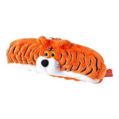 日本正版GLADEE老虎毛绒笔袋