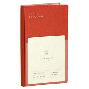 韩国iconic手持便携周计划本2026年日程本手帐文具ins商务记事本S