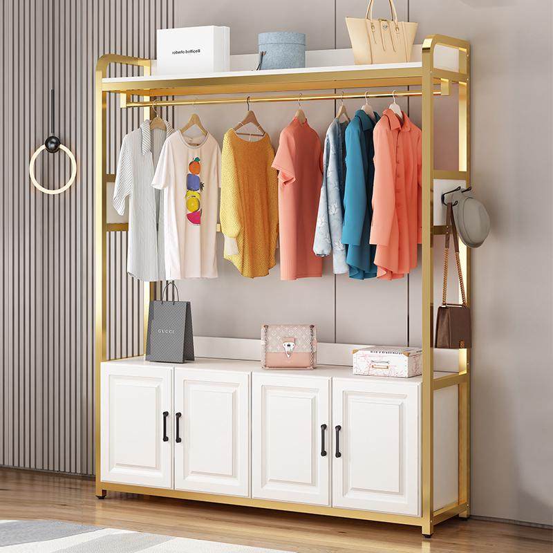 挂衣架鞋架一体家用门口入户鞋柜收纳柜卧室多功能落地立式衣帽架
