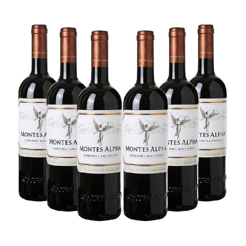 蒙特斯赤霞珠红葡萄酒750ml*6瓶