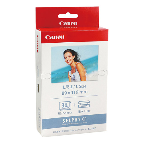 原装佳能CP1300/1500/910热升华打印机相纸5寸KL108照片纸KL36IP