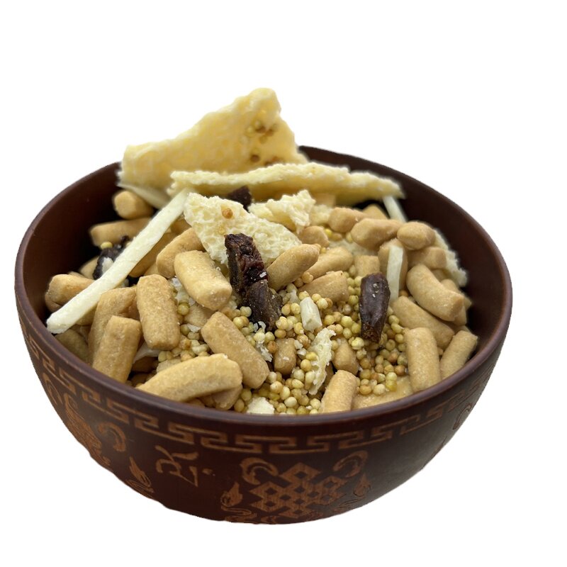 蒙古特产内蒙早茶包牛肉干炒米奶袋装奶茶