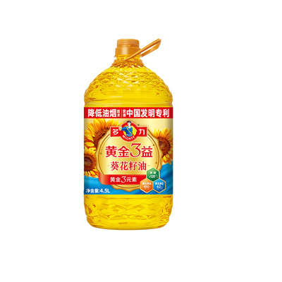【严选】多力黄金葵花籽油4.5L+玉米胚芽油5L食用油