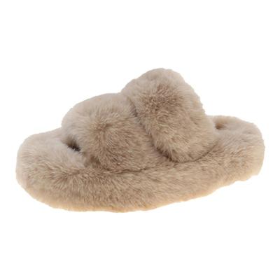 踩屎感毛毛拖鞋女外穿