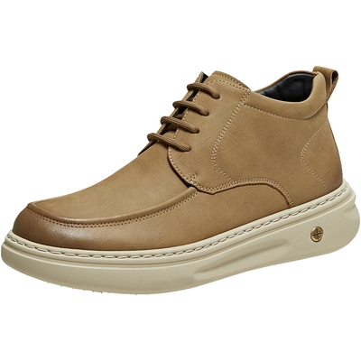 TATA他她男鞋厚底休闲鞋2025冬舒适百搭工装鞋短筒靴子MGL01DD5