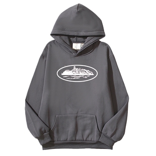 美式潮牌CORTEIZ HOODIE恶魔岛加绒卫衣男秋冬季ins高街连帽衫女