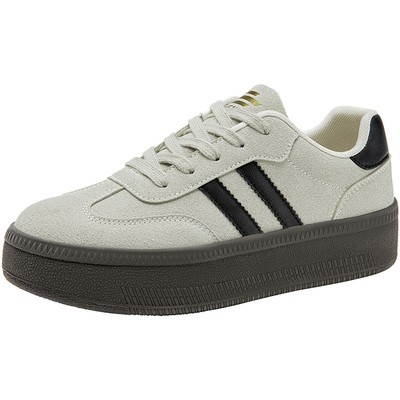 德训鞋时尚休闲简约平底系带中跟