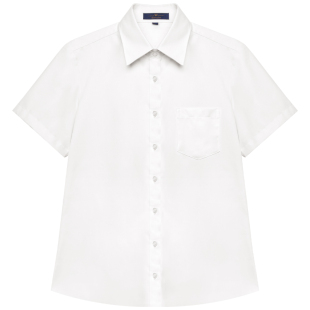 短袖衬衫白色基础款 心脏地震jk制服女百搭衬衣dk春夏学生上衣