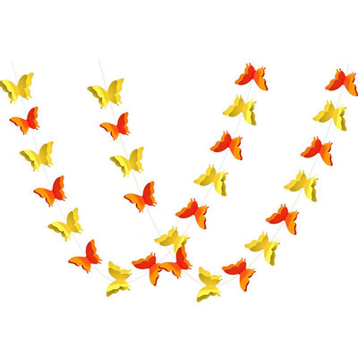 店铺春天田园主题装饰蝴蝶拉花