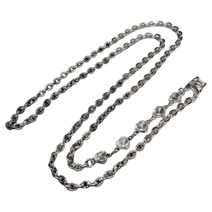 轻奢爱心钻金属手机链超闪精致背带链条高级感银色斜挎挂链斜背包包挂饰防丢挂绳高端名媛挂件闪钻艺术新款壳