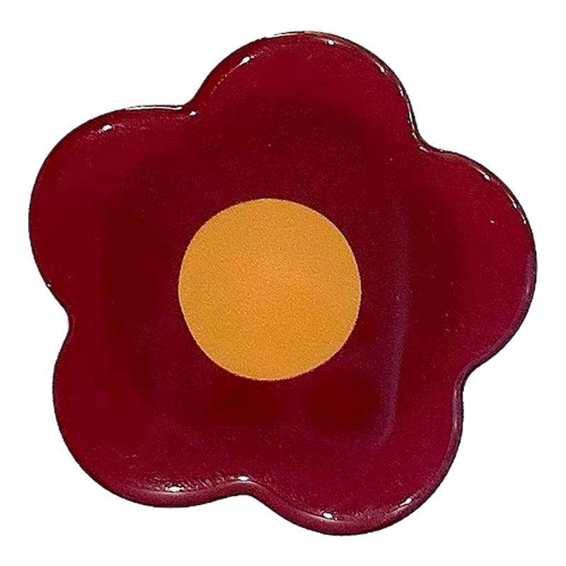 韩风手机气垫支架新款可爱卡通女简约ins风伸缩背贴花朵防摔流沙