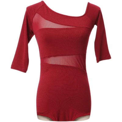 舞蹈训练高级感艺考连体形体服