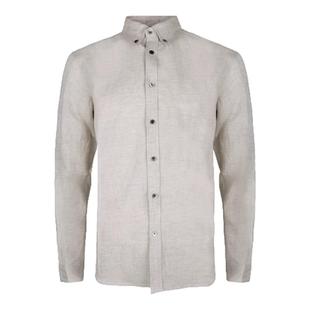 Light Weight美式亚麻长袖衬衫纯色天丝凉感透气衬衣男士休闲上衣