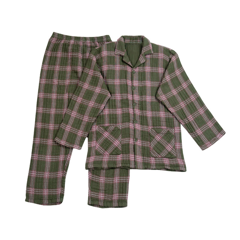 A类100%全棉六层纱家居服套装