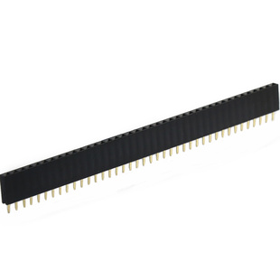 双/单排针排母座插件间距2.54mm直弯铜脚接电线路板连接器40P端子