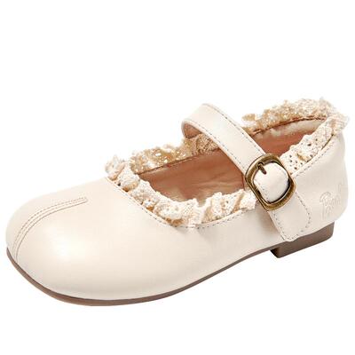 芭比女童春秋软底公主皮鞋