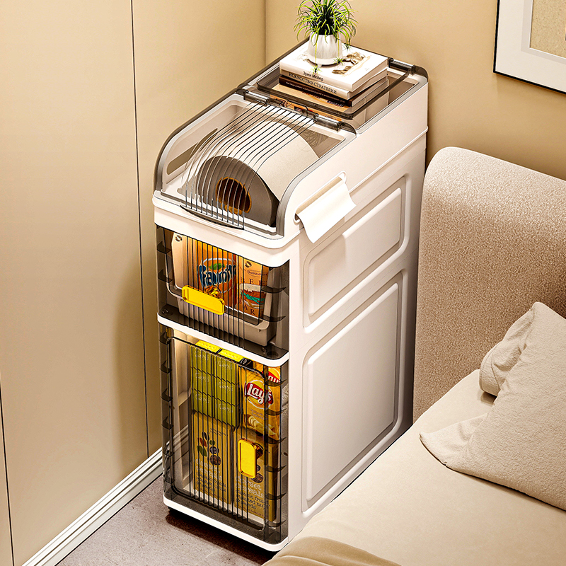 床头柜小型置物架卧室超窄夹缝收纳柜移动储物柜抽屉式缝隙床边柜