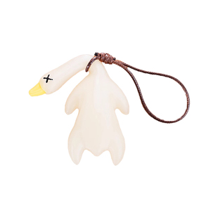 会变色的烤鸭挂件车载用品黑科技搞怪包包书包钥匙扣玩偶饰品挂饰