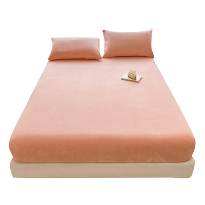 牛奶绒床笠冬季加厚保暖床罩床单