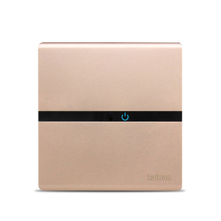 墙体86型玫瑰金开关面板5五孔插座带usb多孔16a电源单开双控家用