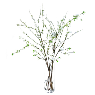 NA家花房简约自然仿真花小手球雪柳枝条客厅酒店售楼部大堂摆件