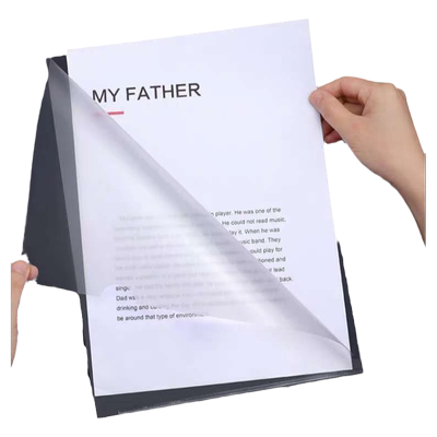 加厚a4l文件夹透明防水插页