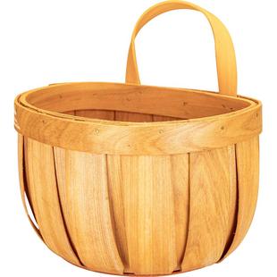 摩登主妇姜蒜收纳筐竹编收纳篮厨房壁挂篮子放生姜大蒜头藤编织筐