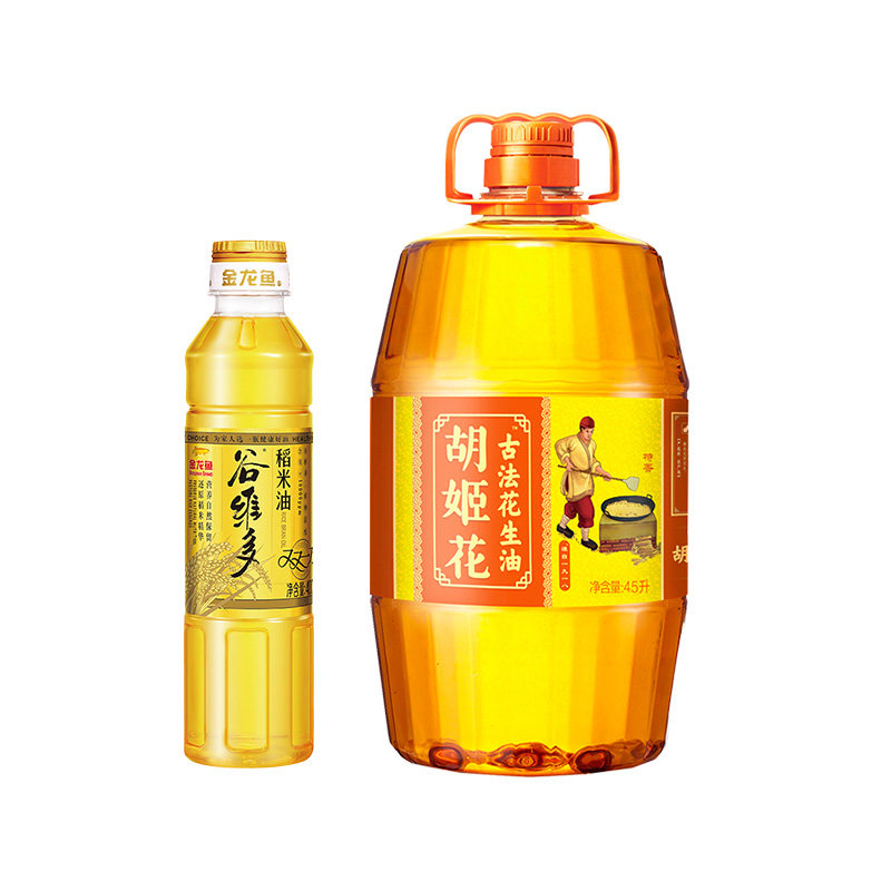 胡姬花古法花生油4.5L+400ml