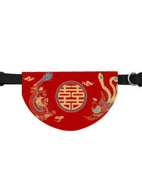 百年好合欢喜结婚龙凤呈祥口水巾