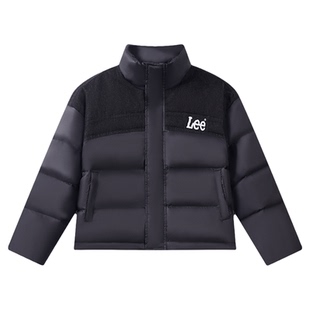 Lee kids儿童短款羽绒服中厚鸭绒秋冬新款舒适保暖男童女童装外套