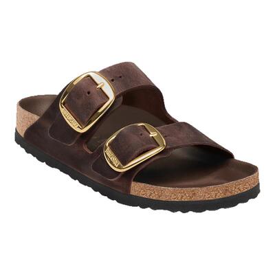 BIRKENSTOCK勃肯涂油皮双带拖鞋