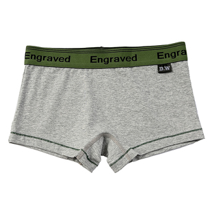 3条装女士纯棉四角平角抗菌裆宽边中腰运动宽松大码内裤透气舒适