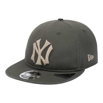 韩国代购NEWERA纽亦华RC950平沿可调节棒球帽复古大LOGO橄榄绿NY