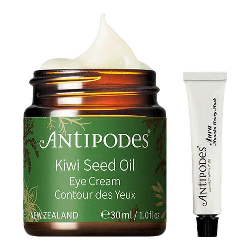 【正品套组】Antipodes奇异果籽眼霜+麦卢卡蜂蜜面膜 淡细纹滋润