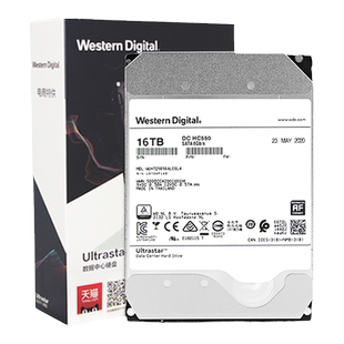 WD/西部数据 WUH722016CLE6L4 HC550 HC555 16T SATA企业氦气硬盘