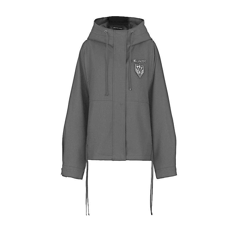 sdeer高领连帽字母两件套羽绒服