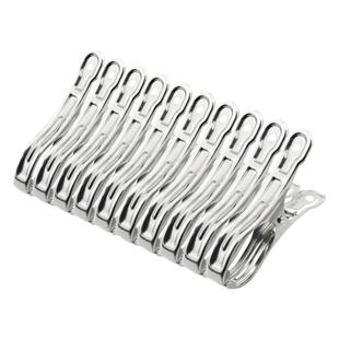 304不锈钢衣架夹子款晾衣架晒袜子神器袜架家用多功能防风挂钩