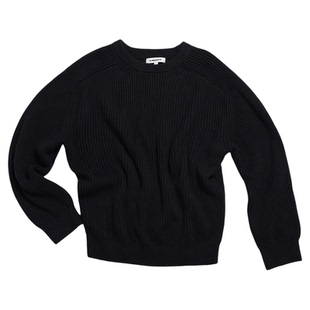 CLIMAX VISION可机洗精梳棉老钱风坑条肌理感插肩袖针织衫毛衣