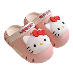 细细条 三丽鸥儿童洞洞鞋女童宝宝库洛米KT猫美乐蒂凉拖鞋外穿夏