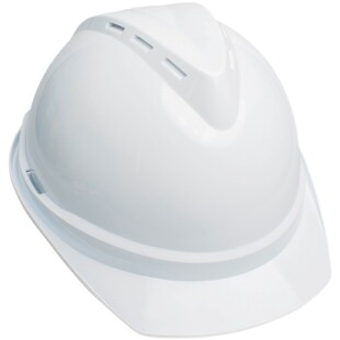 石油石化安全帽绝缘电工v字型透气头盔工地施工防砸加厚ABS安全帽