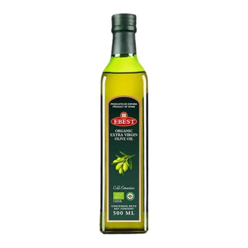 【生饮】易贝斯特有机特级初榨橄榄油500ml营养健康油凉拌炒菜